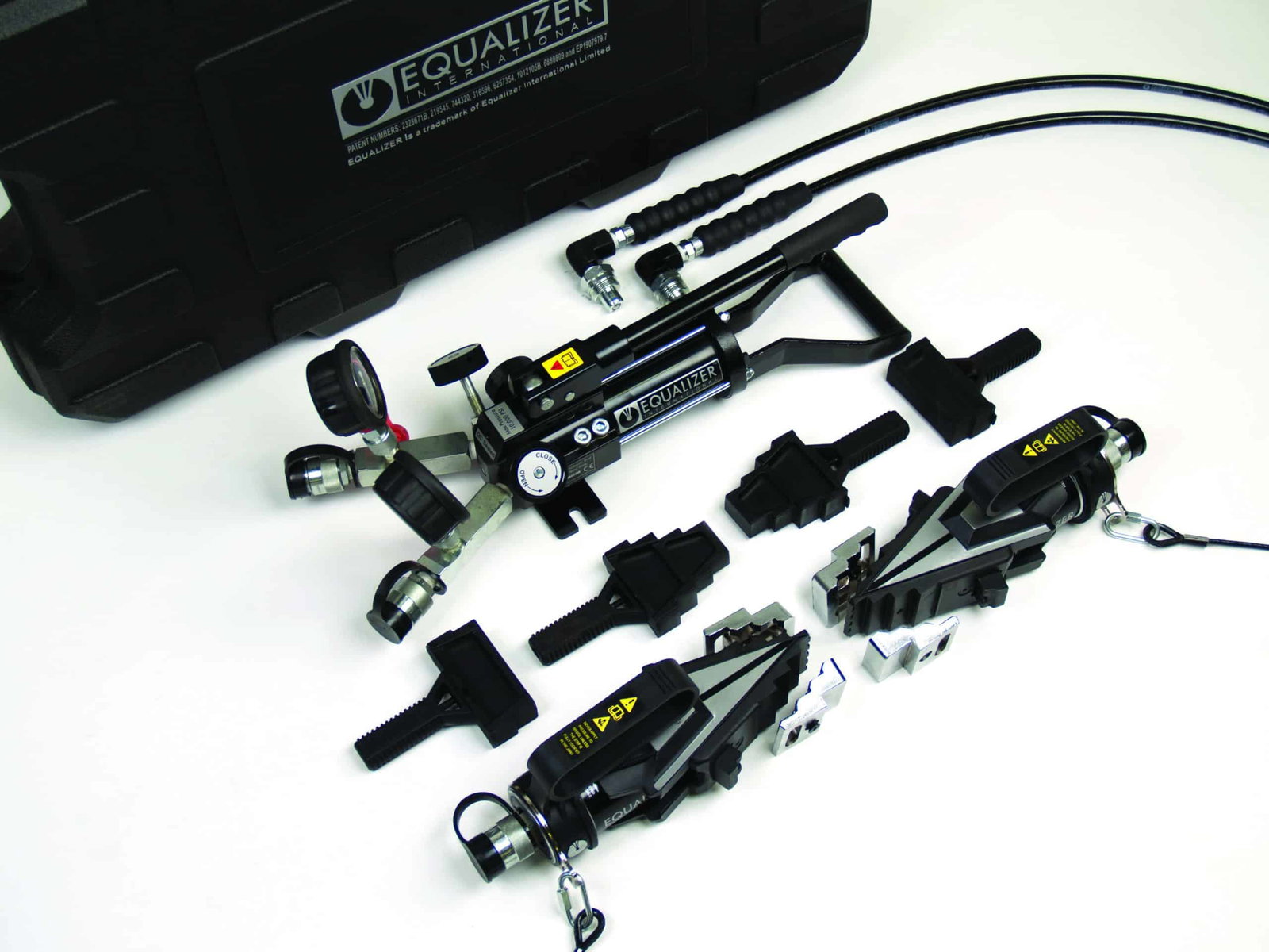 50 Ton Twin Hydraulic Flange Spreader and Pump Kit