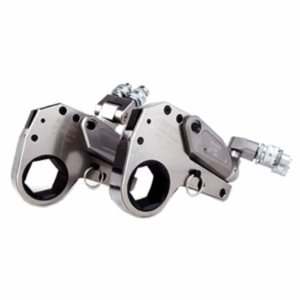 MPH- Inline Hydraulic Torque Wrench designed to tighten and loosen nuts on flanged joints.